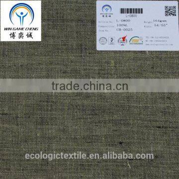 Wholesales 100% linen dyed fabric for garment