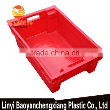 600x400x200mm plastic storage basket for freezing duckling, chicken, meet food transportation