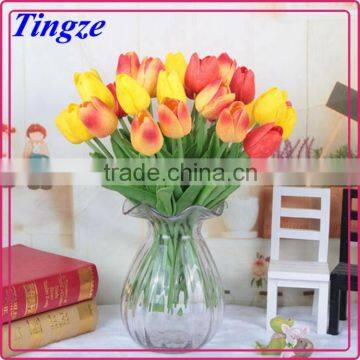 Wholesale artificial tulip, decorative plastic flowers making