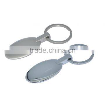 New arrive oval shape keychin with diamond, metal keychain