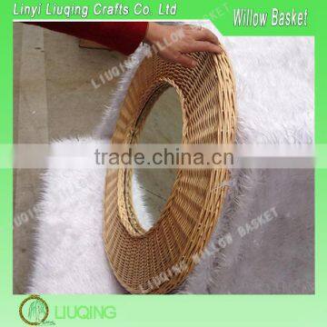 New Handweaving Willow Mirror Wall Hanging Wicker Mirror For Decoration Home Furniture