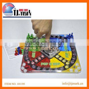 plastic POP N HOP chess game Battle Ludo