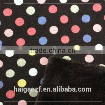 Polyester Polka Dot Knit Fabric