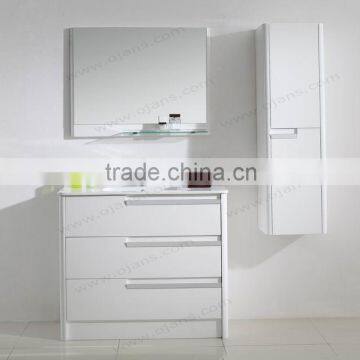 Modern mdf lighted bathroom vanity, assembled vanity cabinet