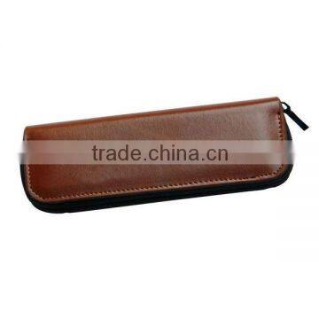 leather pen and pencil case,zipper pencil case