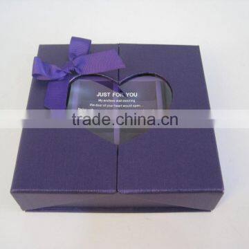 2016 Hot-selling Paper Gift Box With Clear Pvc Window