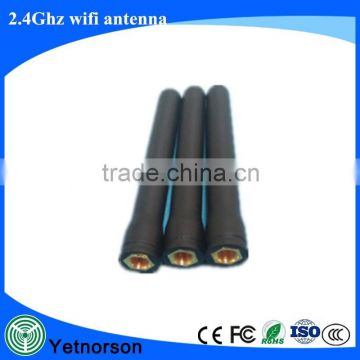 free sample wlan rubber wireless 2.4ghz wifi antenna with SMA/RP-SMA male connector