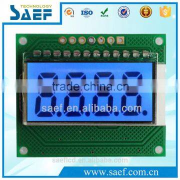 TN Positive monochrome 7 Segment LCD display module