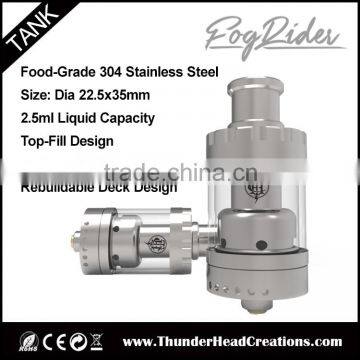 2016 Top Quality Electronic Cigarette Vaporizer Fog Rider Rta Tank Atomizer Wholesale photo-2