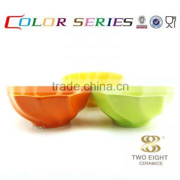 Qualitier Tableware Korean Coconut Shell Stripe Rice Dessert Bowl photo-3