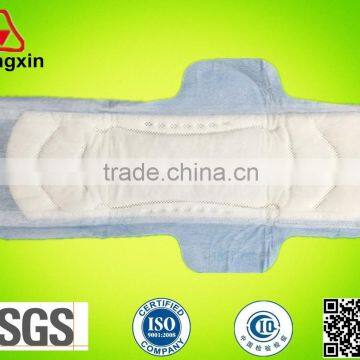 pulp disposable lady sanitary napkins with wings