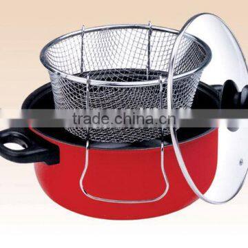 Carbon steel pasta pot with s/s basket --kitchenware