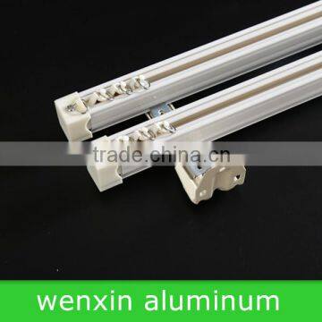 Plastic Ring Double Rail White Ceiling Mount Brackes Hospital Ceiling Curtain Track photo-2