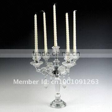Import India Crystal Glass Candle Holder for Wedding Table Decorations photo-2