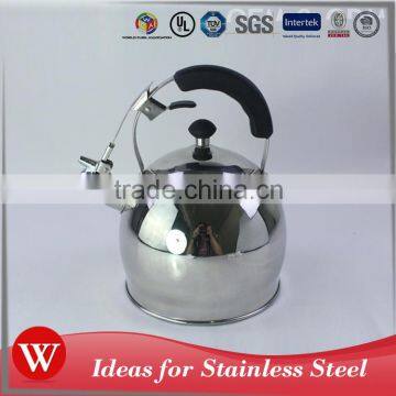 3.0L Mirror Finished Stainless Steel Whistling Tea Kettle photo-2