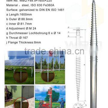 screw ground anchor WBQ F88.9x1600x220