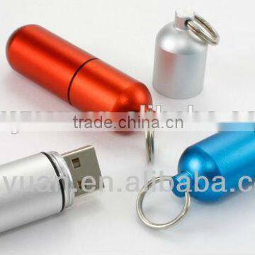 Mini metal usb pen drive 2gb pill pen usb stick promotional gift usb disk