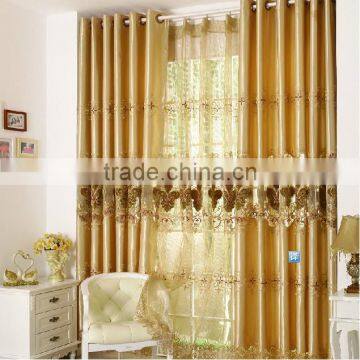 2014 new design luxury printed curtain