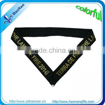 can you screen print polyester medalribbons Security Charity medalribbons