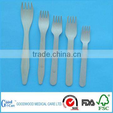 hot-selling well polished disposable wooden fork