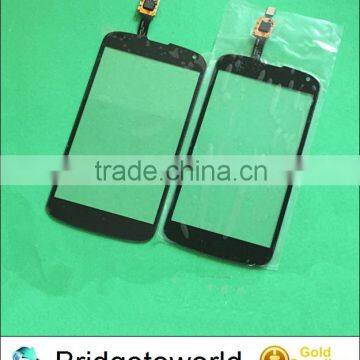 Black Touch Screen Digitizer Glass For LG Google Nexus 4 E960