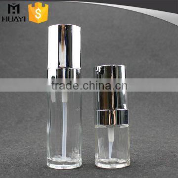 empty clear body lotion bottle with pump for cosmetic