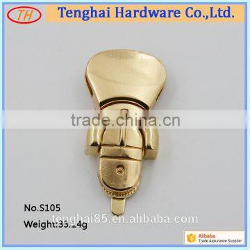 plain metal wholesale fashion handbag lock for bag accessories and bag lock