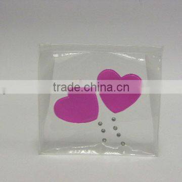 PVC zipper bag with logo print