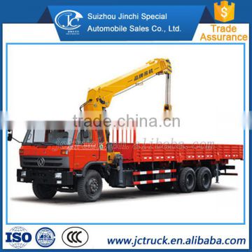 Dongfeng 6x4 truck with crane 10 ton crane truck, truck mounted crane for sale