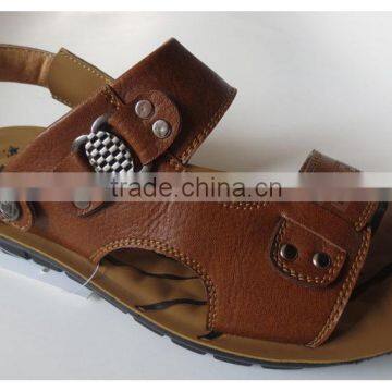 2016 New model good quality wholesale PU men sandal