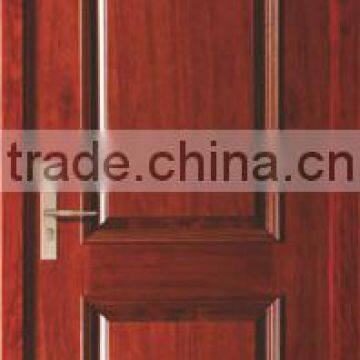 Two Panel Red Painted Veneered Swing Interior MDF Doors for Hotel