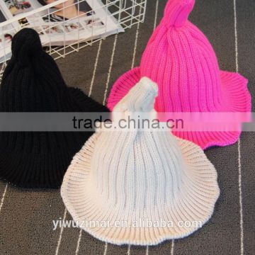 South Korea pointed winter woolen knitting cap