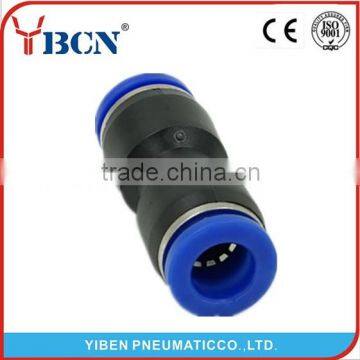 High Quality PU Plastic Connector Air Fitting Plastic Pipe Fittings White Fitting