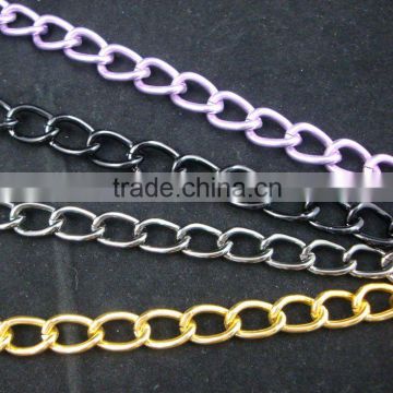 costume jewelry aluminum curb chain