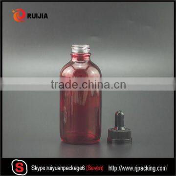 120ml Essential Oil Red Boston Glass Dropper Bottle With Childproof Cap Free Samples photo-3