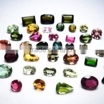 Indian Multi Color Natural Tourmaline Gemstone