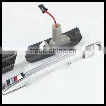 Led side marker lamps for BMW E46 LED side turn signal lights smoked with M power logo Amber