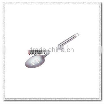 U088 Stainless Steel Slotted Basting Spoon With Round Handle