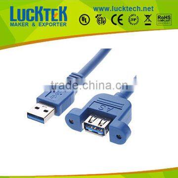 Facebook High quality USB 3.0 Cable A Male to A Female with panel