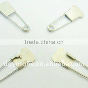 Hot selling matt silver cusomized alloy pin for clothing