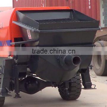 China TOP10 brand!HBTS40-11-45 (40m3/h) Easy Moving Diesel Concrete Pump with Tractor