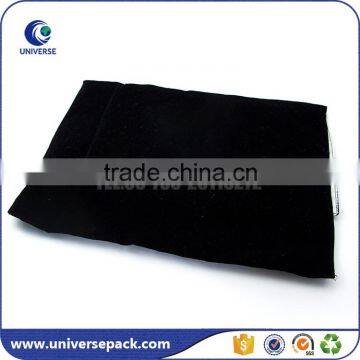 Black Wholesale Velvet Pouch With Silk-screen Printing