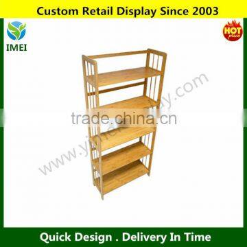 Bamboo Soild Book Rack 5 Tier or Bookshelf YM5-992