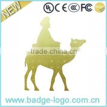 custom shape special designed personalized metal bookmark