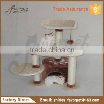 New Style cat tree parts , china made banana leaf cat tree