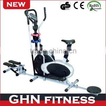 stepper and twister function elliptical air bike