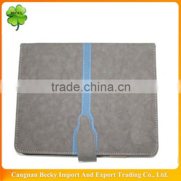 A4 special nice gray jeans leather cover executive notebook with magnetic closure