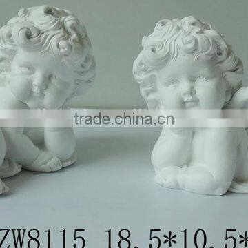 New western style church decorative smilling angel lying cupid decorations wholesale