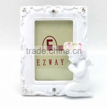 Promotional Round, Square and Heart Shape White Angel Picture Frame Wholesale photo-3