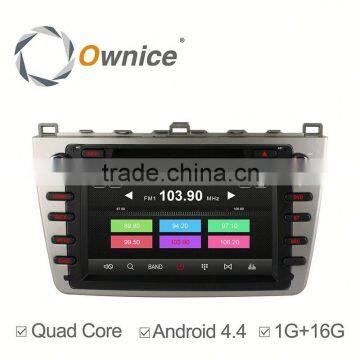 Ownice Android 4.4 Quad Core car GPS system for Mazda 6 with 3D maps